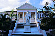 The Government House with Columbus Statue