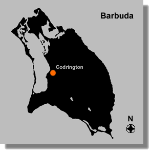 Map of Barbuda