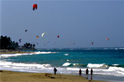 Kitesurfing at Cabarete Beach
