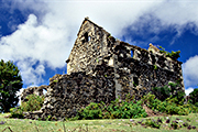 The Ruin of an old stone house in the hills of Carriacou
