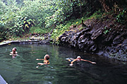 Sulphuric hot pool at the volcano