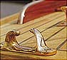 A combination of noble brass fittings and finest boat building