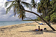 Nude beach on Martinique