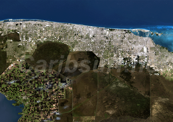 Miami Satellite Map