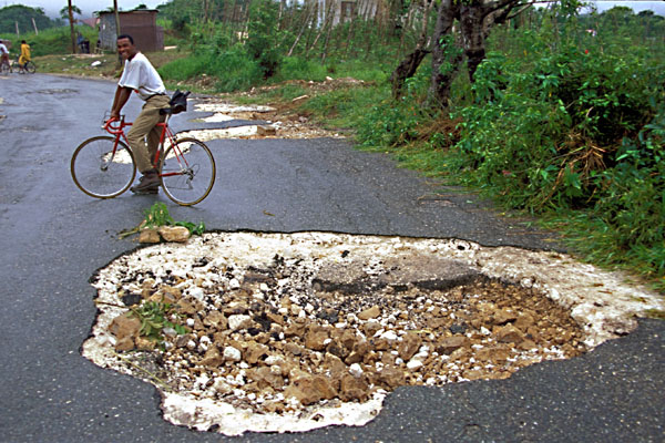 Road Damage in Jamaica
