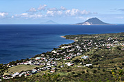 Saba seen from St. Kitts