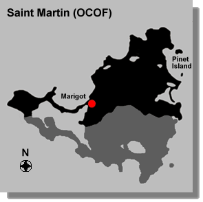 Map of Saint Martin