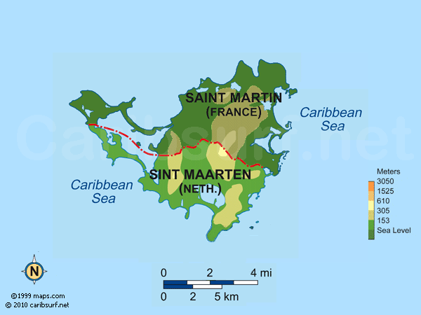 SINT MAARTEN MAPS