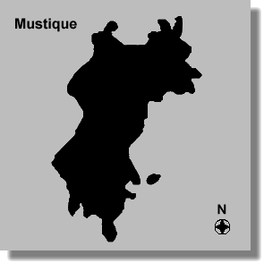 Map of Mustique